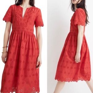 Madewell Eyelet Lace Mini Dress
